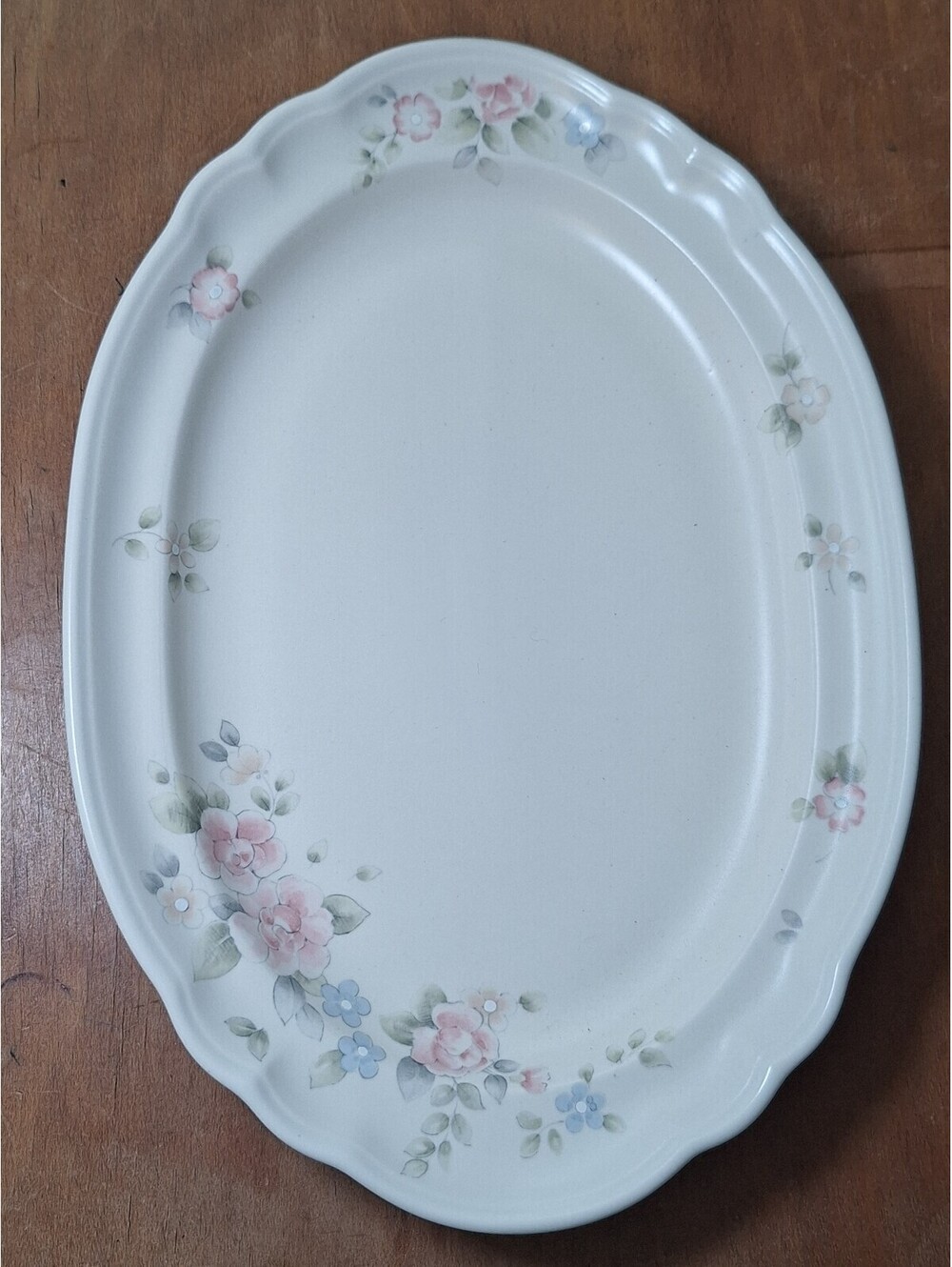 vintage Pfaltzgraff Tea Rose Oval Serving Platter